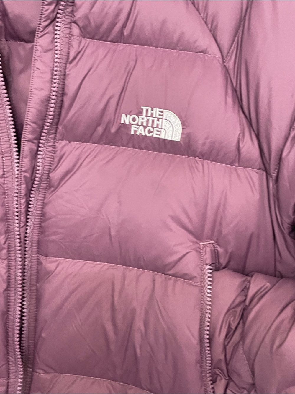 The North Face Women's Hooded Puffer Jacket in Plum - Picture 2 of 10